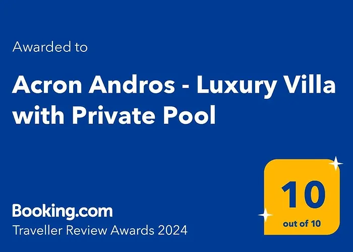 Villa Acron Andros - 3 Bedroom With Private Pool *